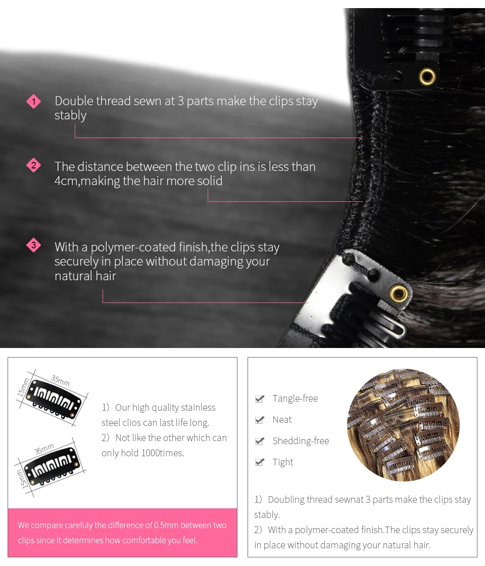 ZZHAIR 100% Human Hair Extensions 16"-26" Machine Made Remy Hair Weft Weaving 100g/Pcs Straight Natural Silk Non-clips