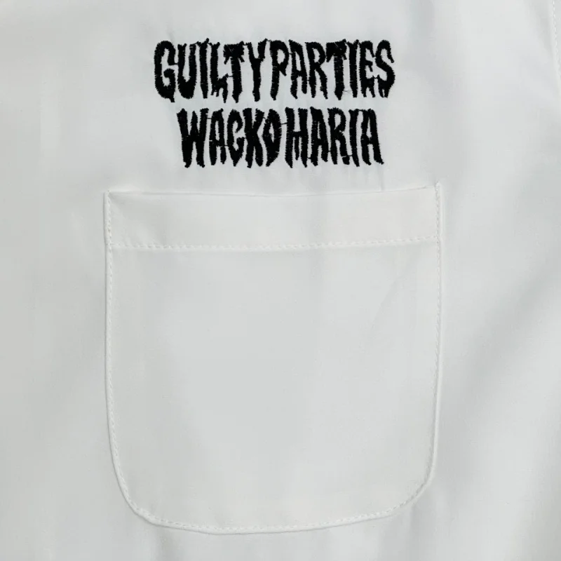 New Simple Solid Colour WACKO MARIA Letters Logo Embroidery Best Quality Autumn Mens Womens Long Sleeve Shirt