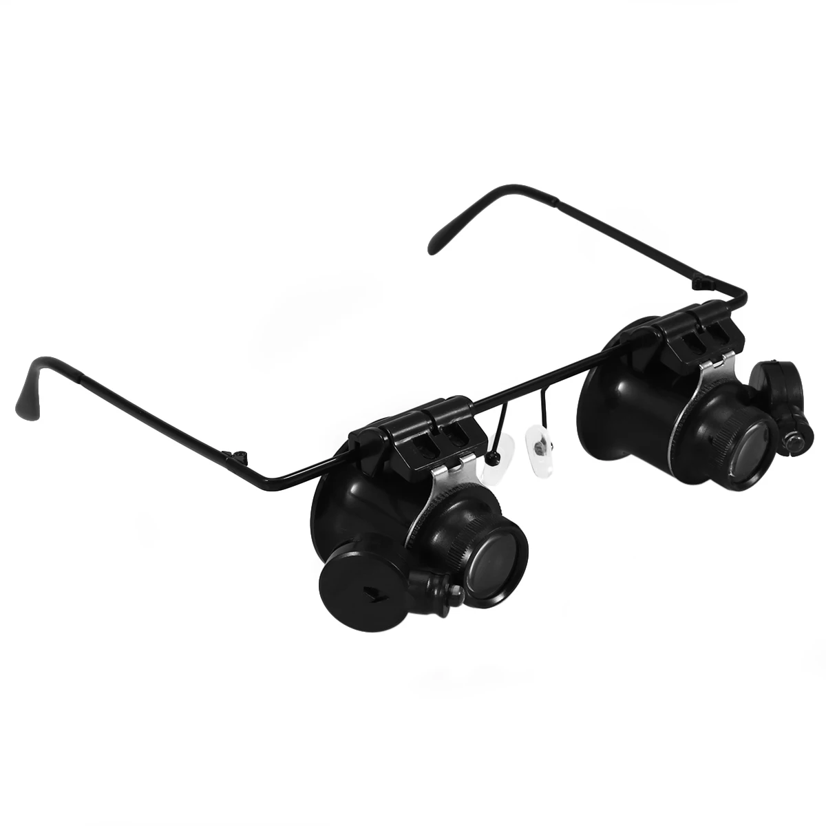 

Head Wearing Magnifying Glass 20X LED Watchmaker Loupe Adjustable Jewelry Repair Glasses for Coin Stamp Inspection