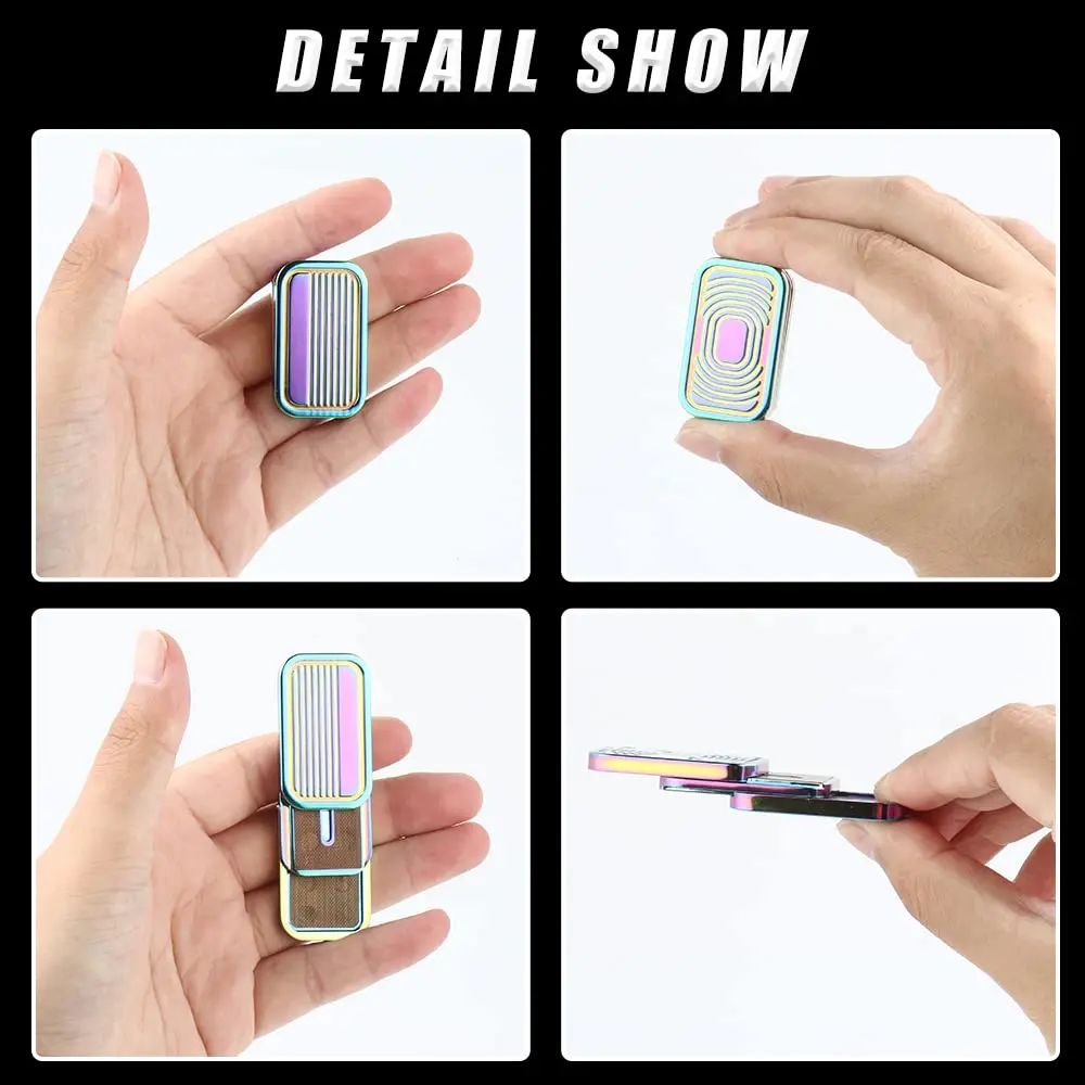 لعبة تململ منزلق معدني مغناطيسي لتخفيف التوتر وتدريبات مرونة الإصبع ألعاب محمولة للأطفال والمراهقين والكبار #5