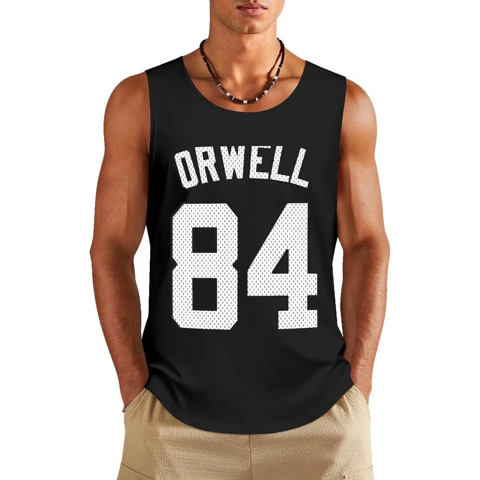 

George Orwell - 1984 Tank Top fitness clothing for men tops t-shirt gym man