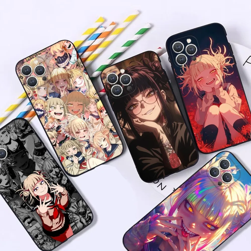 H-Himiko Toga Waifu  Phone Case For iPhone 16,15,14,13,12,Pro,Max,11,7,8,Plus,XR,XS Max Shockproof Silicone Soft Shell