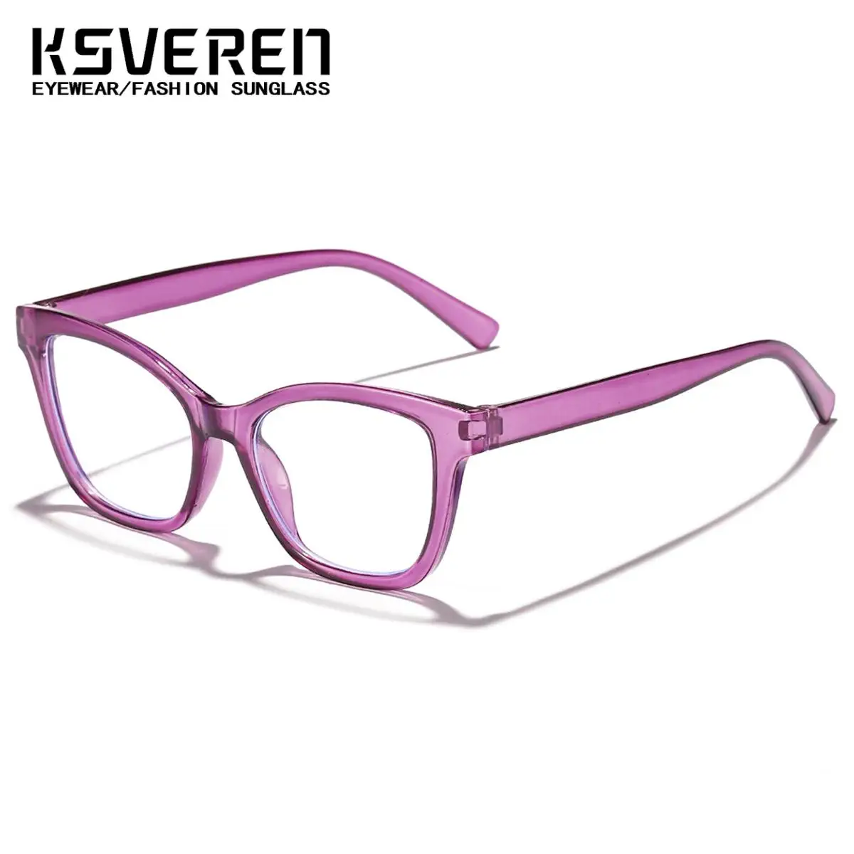 KSVEREN 남성 여성을위한 패션 안티 블루 라이트 독서 안경 맞춤형 처방 안경 광학 안경
