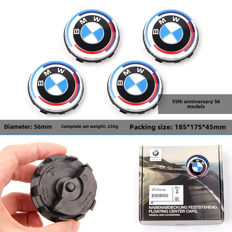 4pcs For BMW 68mm Wheel Center Cap Regular/Floating Style E90 E91 E92 E93 F30 F10 F11 F04 E84 E83 F25 E70 F15 E72 F16 M2 M3 M5 6