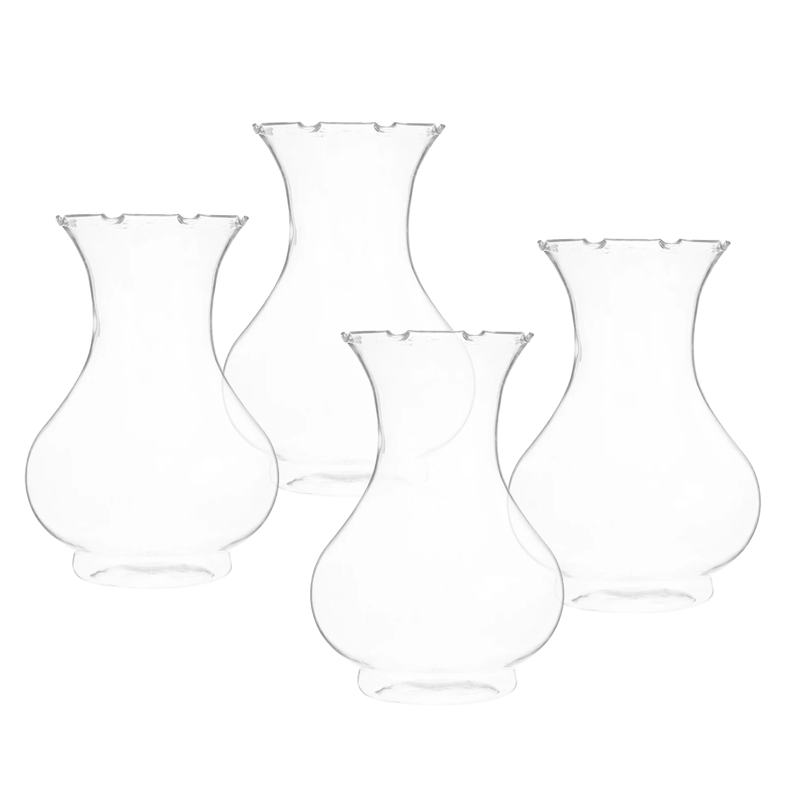 

4Pcs Clear Propagation Vase for Hyacinth Tulips Small Plastic Flower Plant Containers Wedding Table Centerpieces Decorative Home