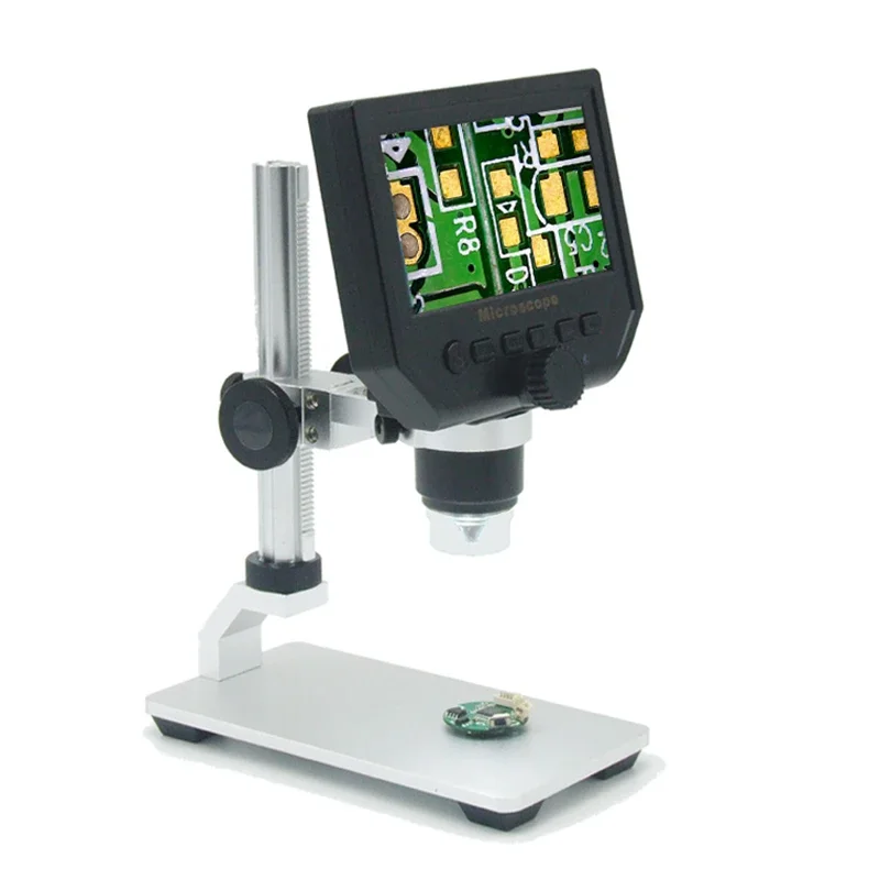 

600X digital microscope electronic video Aluminium Alloy microscope 4.3 inch HD 3 .6MP CCD LCD soldering microscope phone repair