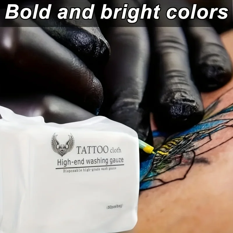 

Одноразовая салфетка для татуировок, прочная и мягкая чистящая салфетка, используется для удаления макияжа с тела и очистки татуировок.