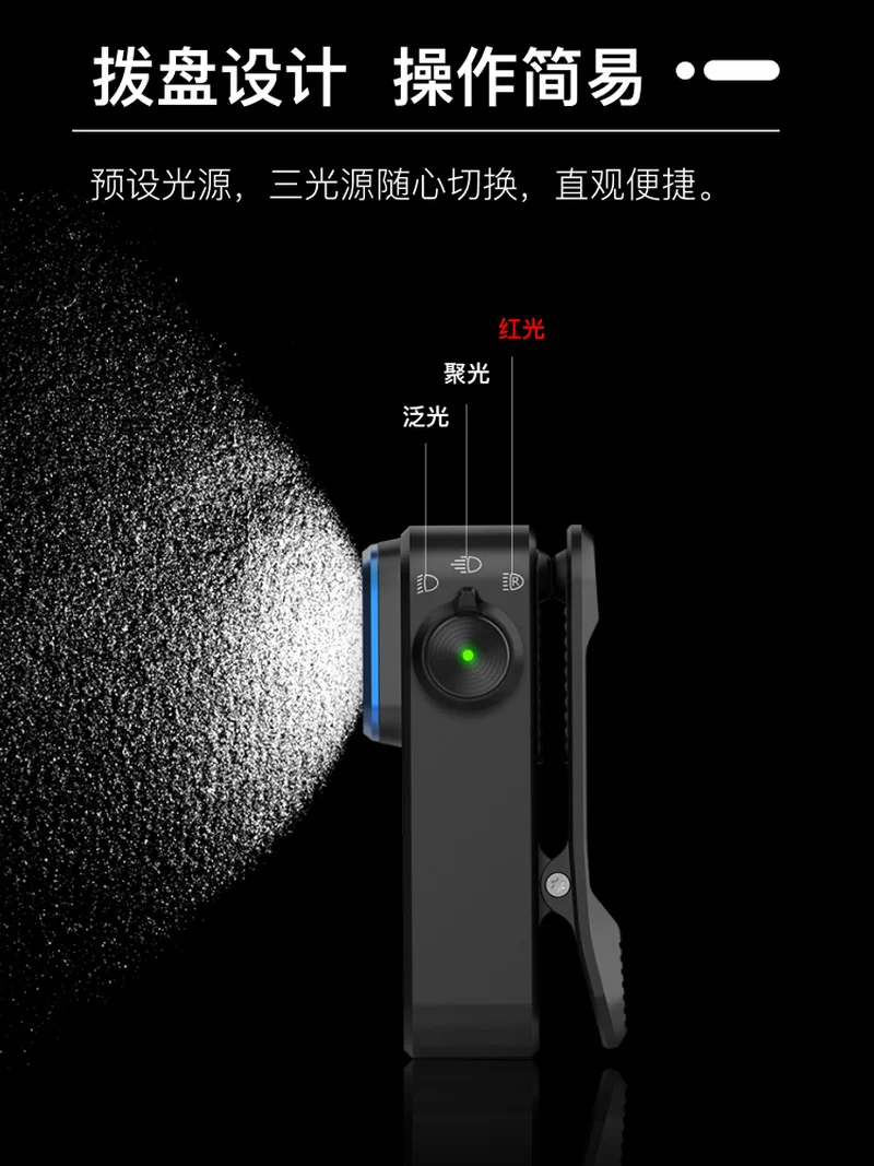 Новый продукт, восьмиповый Xiaofangxia Pro, три источника света, лампа с магнитным зажимом, уличная фара, портативный мини-фонарик, крутые подарки