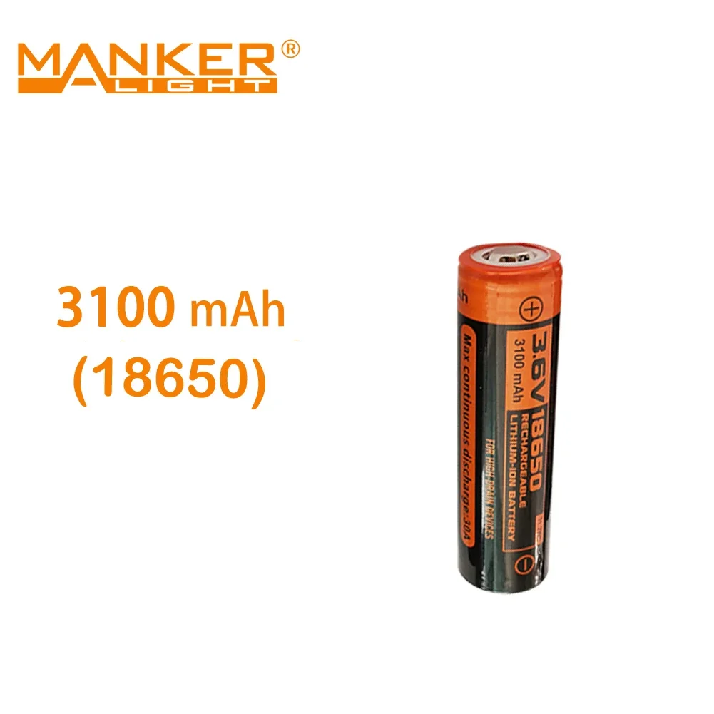 Manker 14500/18650/18350/21700 Battery for Flashlight