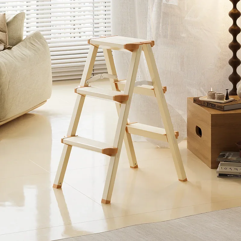 Lightweight Ladder Foldable Step Stools Home Outdoor Aluminum Alloy Folding Step Ladders Ascending Kitchen Ladder Furniture