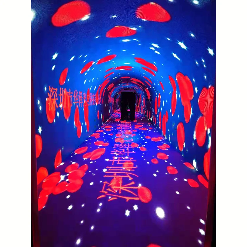 Curved Flexible LED Screen P2.5 P4, Indoor Soft LED Module Custom Tunnel Display Panel for Commercial Advertising Wholesale