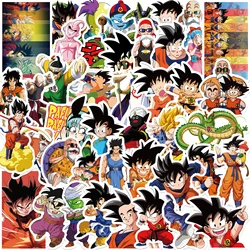 50pcs Dragon Ball Stickers Anime Cartoon Cool Laptop Phone Skateboard Guitar Decoration Graffiti Sticker Kids DIY Decal Gift Toy