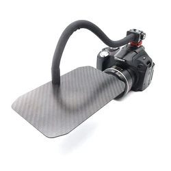 Mini Carbon Fiber Light Block Shading Hood Plate Outdoor Photo Camera Lens Accessories for Outdoor Shooting