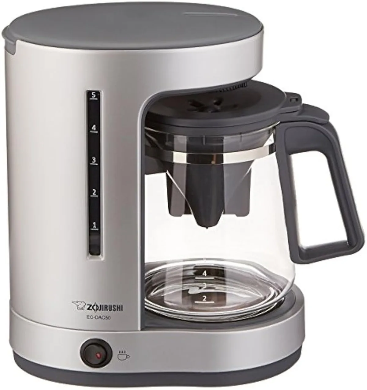 EC-DAC50 Zutto 5-Cup Drip Coffeemaker,Silver | USA | NEW