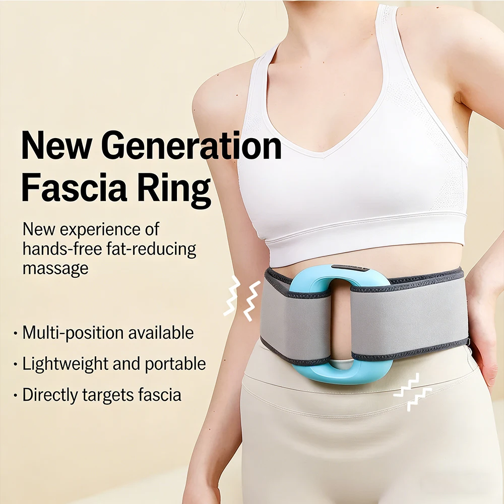 

Mini Fat-Burning Machine Abdominal Fat-Burning Fascia Ring Muscle Relaxation Massager Professional-Grade Vibration Fitness Tool