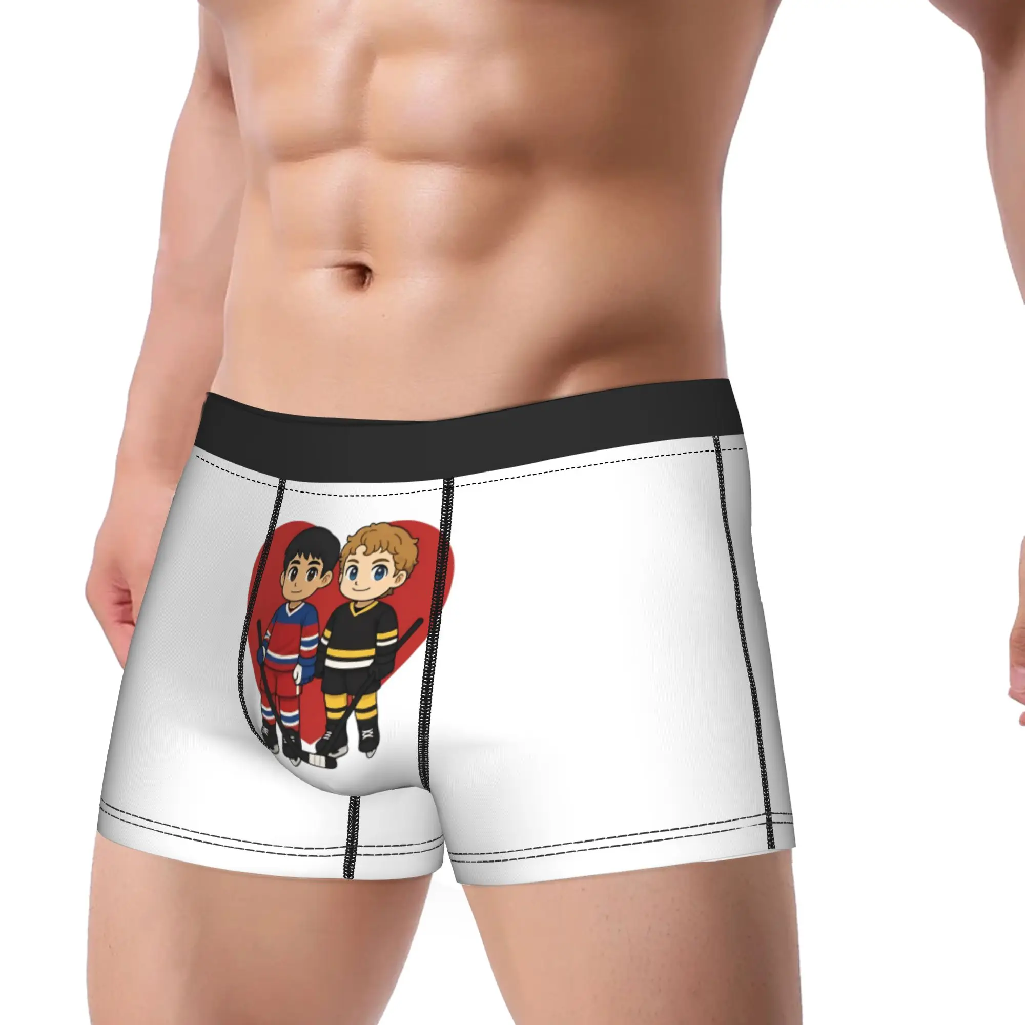Shane Hollander & Ilya Rozanov Anime Man Underwear Heated Rivalry Boxer Briefs Shorts Panties Novelty Polyester Underpants