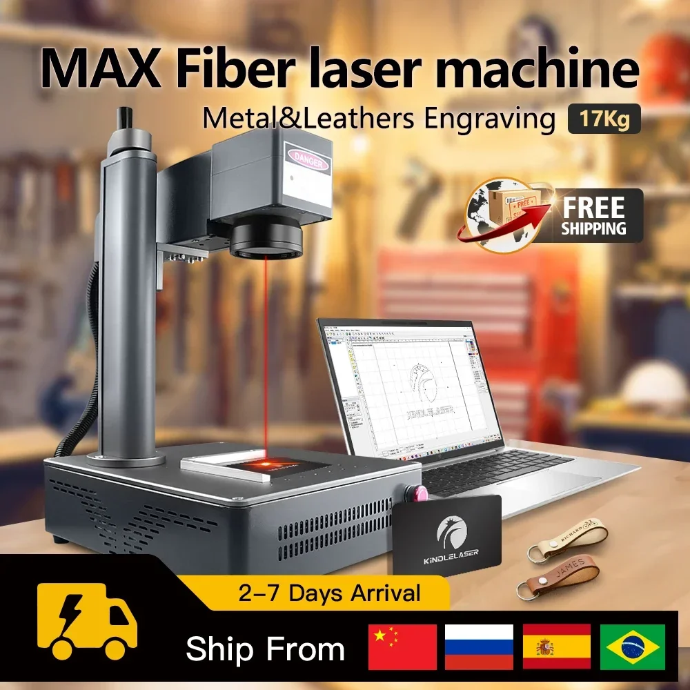 Kindlelaser-Machine à graver au laser pour CNC, bricolage rapide, mini logo, imprimante de marque, coupe-bois, travail avec bijoux, plastique, métal, 20W