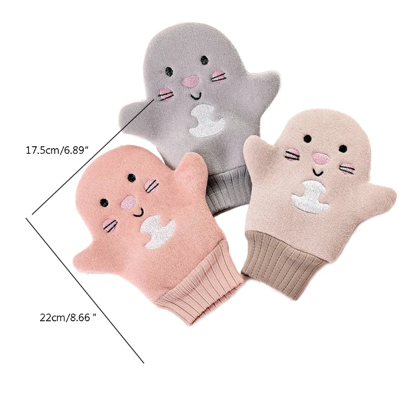 for Creative Baby Bath Gloves Children Cartoon Cactus Bath Washcloth Scrubbing M