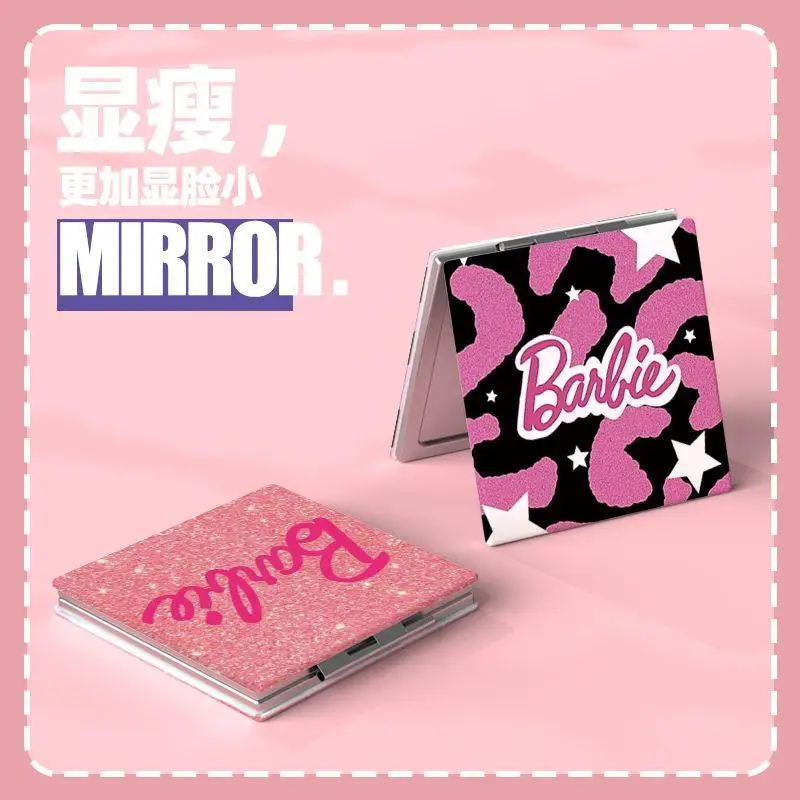 2pcs Hot Miniso Kawaii Take It with You Fold Cosmetic Mirror Hello Kitty Cartoon Cute Student Portable Makeup Mirror Fashion New