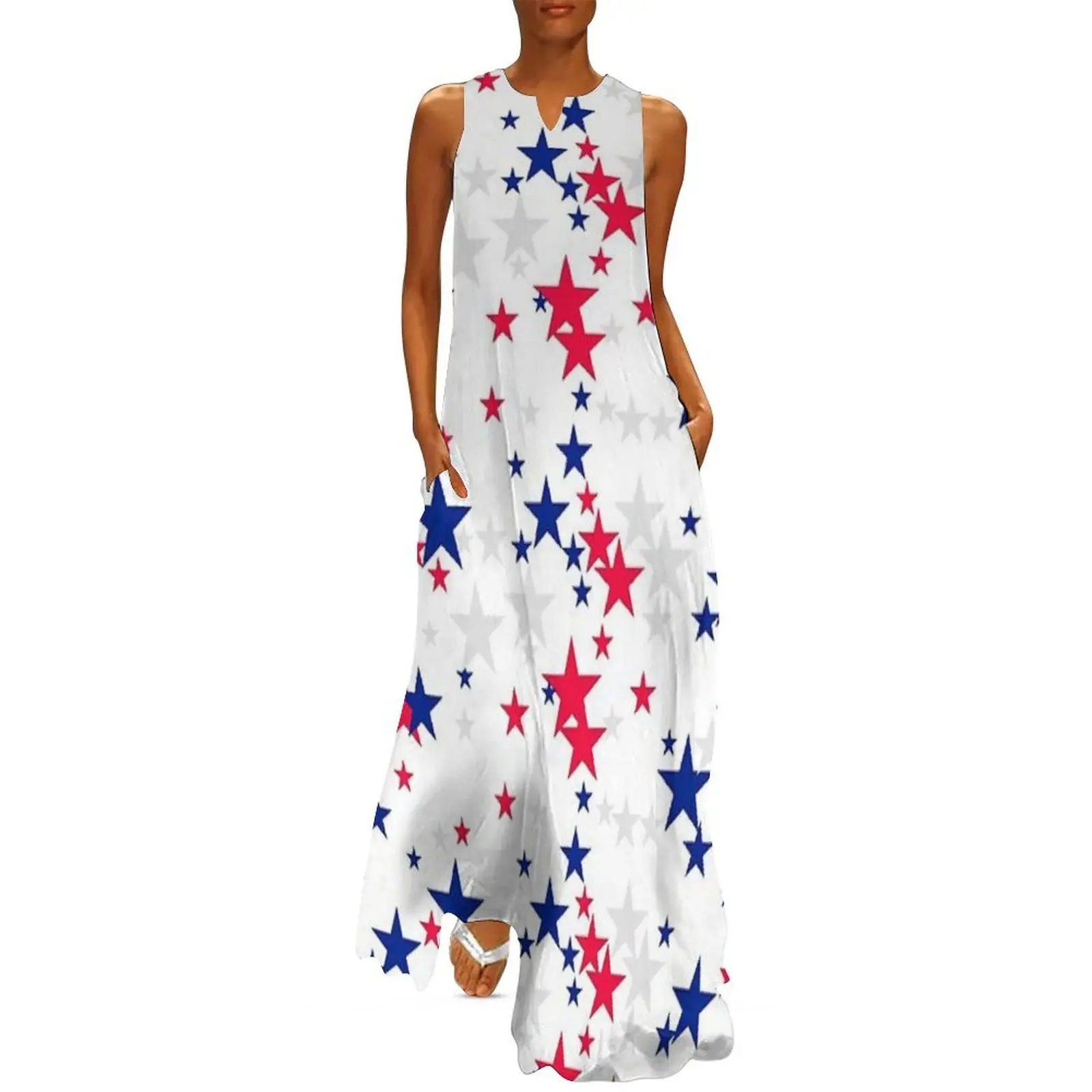 

Patriotic Pattern United States Of America USA Long Dress dress party night Women's evening dress wedding dresses for parties