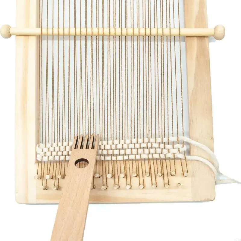 

97BA 9 Pieces Hand Weaving Loom Sticks for Weaving Sweaters Socks Gloves Tapestry