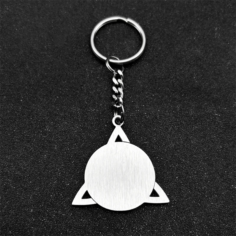 Gothic Irish Celtic Trinity Knot Key Chain Women Men Stainless Steel Silver Gold Color Key Ring Witchcraft Amulet Jewelry