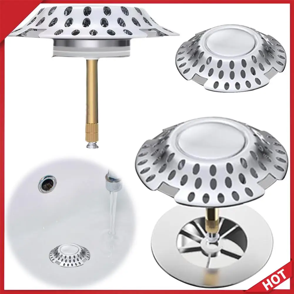 

Bathtub Stopper with Dual Filtration Design Pop Up Tub Drain Hair Catcher Hair Stopper Catcher for 1.57 To 2.2 in Tub Drain Hole