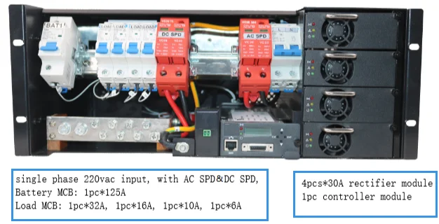 TLF 120A مقوم الاتصالات 220VAC / 380VAC إلى 48VDC Flatpack Switch Power Supply #6