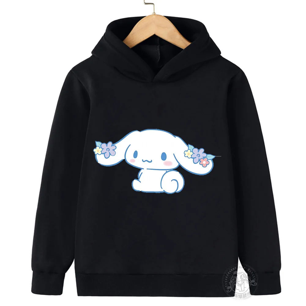 Kawaii Cinnamon Roll Hoodie Clothing Girls Clothing Fashion Casual cartoon clothing Fall Warm Sweatshirt Children\'s tops