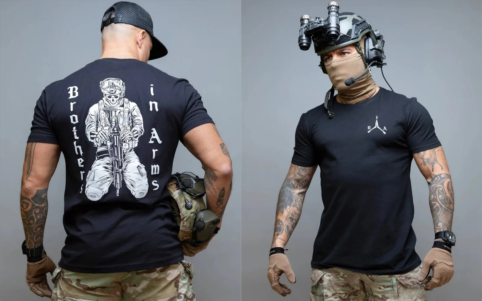 2026 New Unisex Army Style Tactical Skull Soldier Short Sleeve   Large Graphic On Back, Crew Neck Casual Daily Streetwear Tee