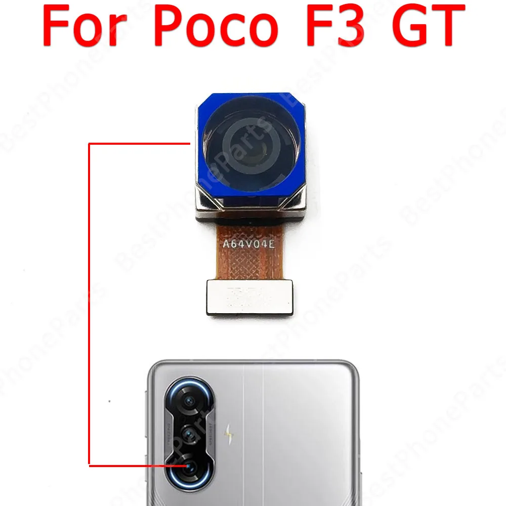 Rear Camera For Xiaomi Mi Pocophone Poco Phone F1 F2 Pro F3 F4 GT Back Camera Module Flex View Replacement Spare Parts