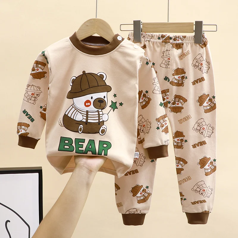 Autunno bambini Cartoon pigiama set primavera ragazze ragazzi pigiameria abiti bambino manica lunga t-shirt + pantaloni 2 pezzi abiti abbigliamento