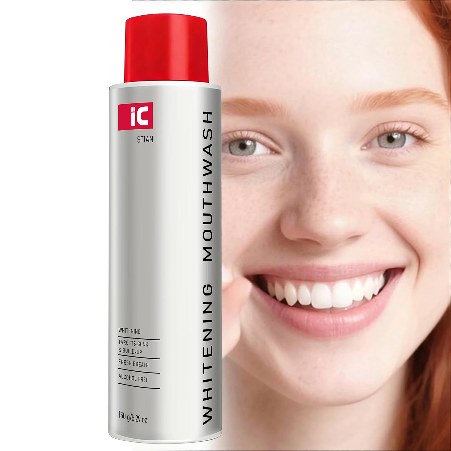 Alcohol‑Free Whitening Mouthwash,Fresh Breath,Teeth Stain‑Removal,Gum Protection,Portable Daily Deep‑Cleaning Oral‑Care Liquid