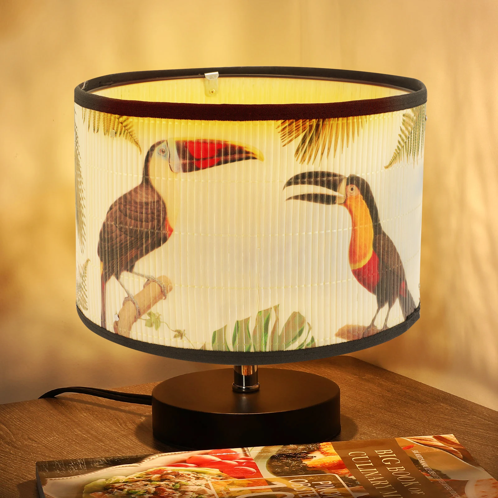 

Retro Bamboo Lampshade 1PC Wrought Cover Pendant Ceiling Shade Dustproof Soft Elegant Design Decorative