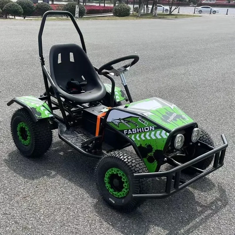 Electric Children's Tractor Go Kart Off-road Mini ATV Bike Battery Powered Go Kart Car Metal Amusement Park Racing Atv Car