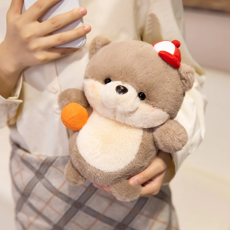 

Крутая кукла Little Otter, баскетбол, футбол, плюшевая игрушка для настольного тенниса, бадминтона, мягкий подарок для детей