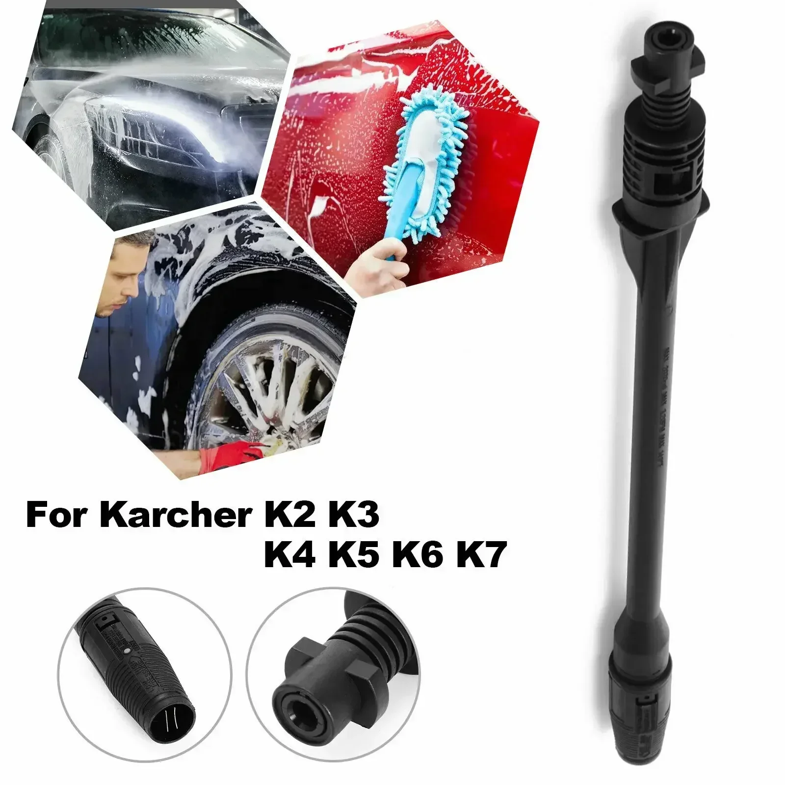 

1PC High Pressure Washer Gun Lance with Jet Turbo Sprayer Wand for Karcher LAVOR K1 K2 K3 K4 K5 K6 K7 Accesorios Para Vehículos
