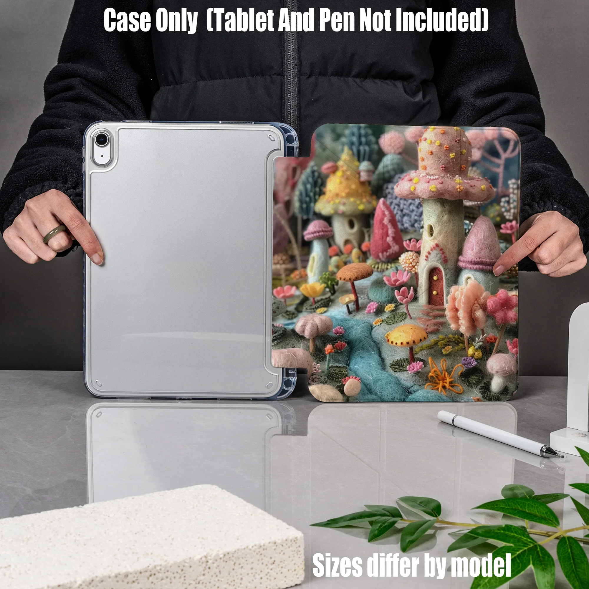 

Минималистичный чехол для iPad с серым акриловым принтом в виде сердца, для Apple iPad Pro 12.9, Air 3, Mini 5, 9-го поколения