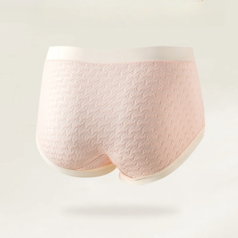 10A Antibacterial Crotch Women Panties Breathable Seamless Cotton Briefs Mid-Waist Lingerie Cute Plus Size Ladies Girl Underwear