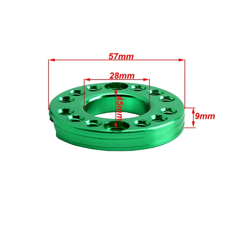 28mm CNC Motorcycle Carburetor Inlet Manifold Adjuster Universal Flange Spinner Plate Adaptor For Pit Dirt Bikes