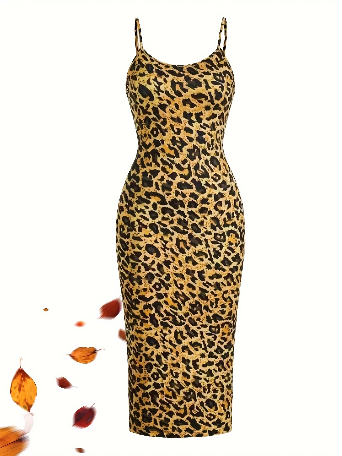 

New Women's Fashionable Casual Fashionable Sexy Leopard Print Women's Dress