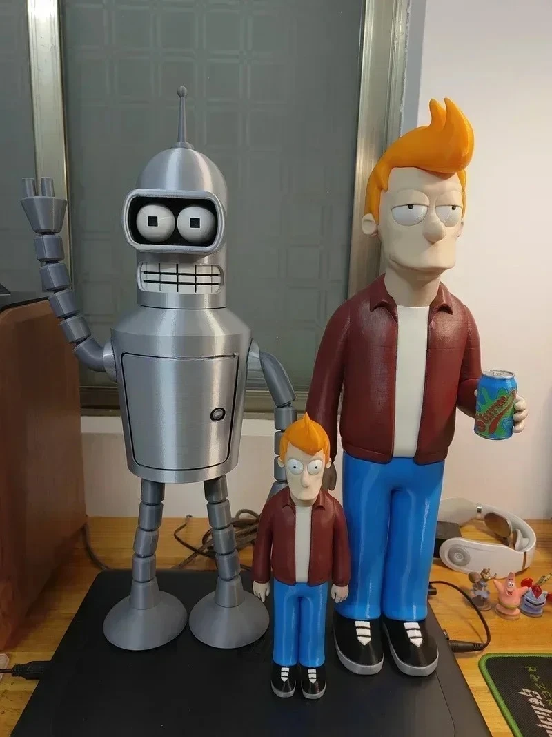 Nuevo en Stock dibujos animados Futurama Fry & Bender figura modelo colección juguete para regalo