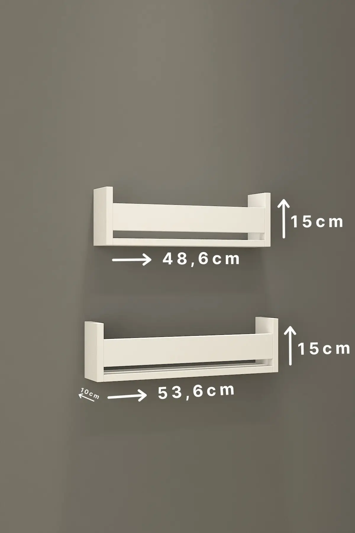 Montessori Tunggal 2 Rak Putih Kamar Anak-anak Rak Buku Pendidikan