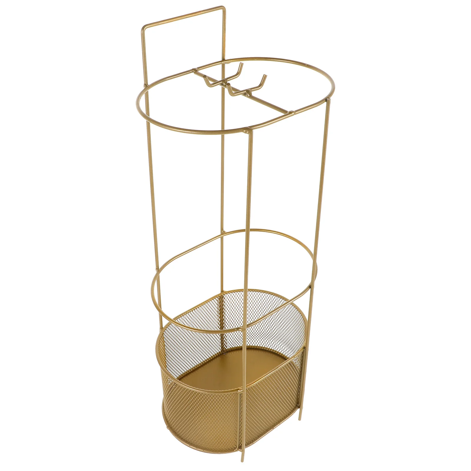 

Rain Stand Heavy Duty Metal Holder For Entryway Indoor Storage Rack Mesh Design Freestanding Umbrella Bucket Umbrella