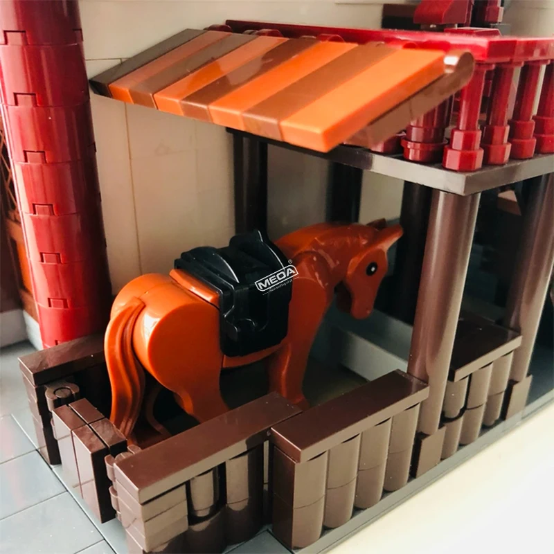 Bloques de construcción de arquitectura tradicional china, 3046 Uds., Zhonghua Street Inn, Hotel, modelo de ladrillos, juguetes para decoración de escritorio para adultos