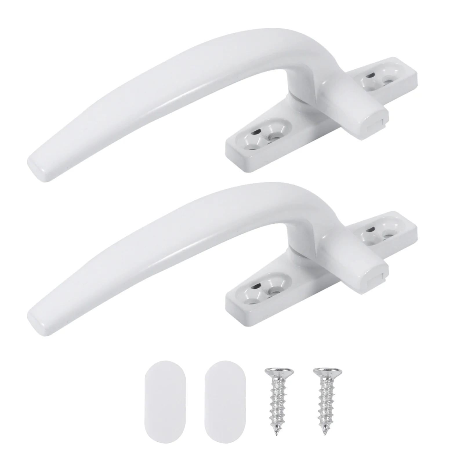 

2Pcs Modern Window Handles Aluminum Alloy Corrosion Resistant Wear Resistant Durable Stable Window Pull Handle Set