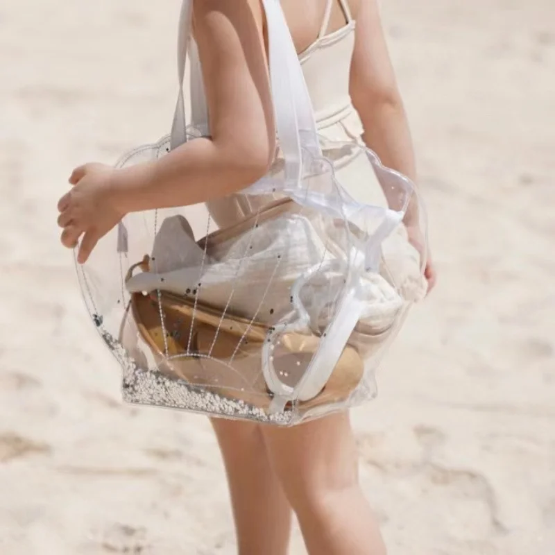 Sacos de praia transparente à prova dwaterproof água sacos de viagem crianças saco de natação saco de armazenamento portátil mãe criança sacos bolsa feminina