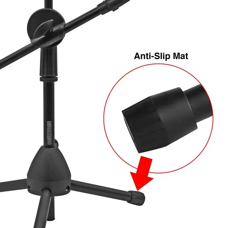 Microphone Stand Mic Stand Holder Portable Foldable Angle Adjustable Tripod With Mic Clip Holder Adjustable Desktop Microphone