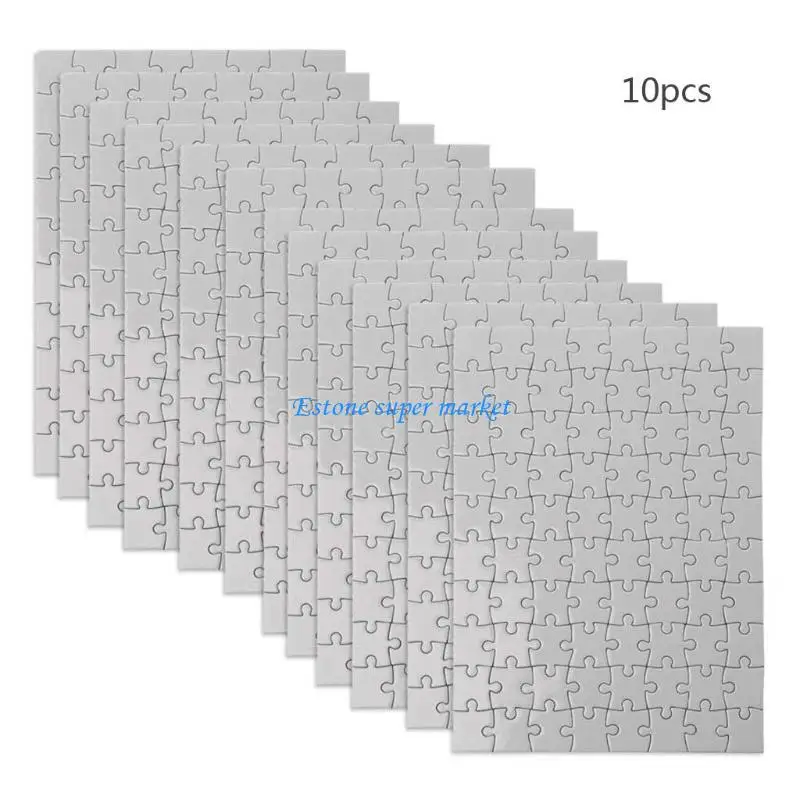 090B 10 Sets Blank Sublimation-Jigsaw Sublimation-Blanks Puzzle for DIY
