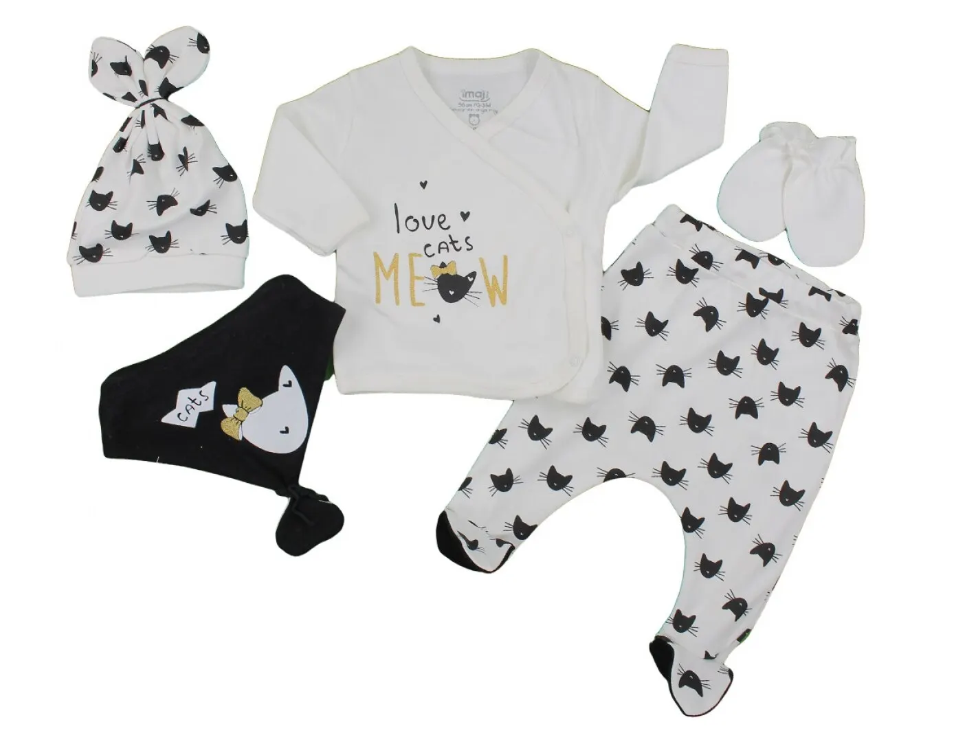 Baby Girl Boy Babies Newborn Clothing 5-pcs Hospital Outlet Custom Fabric Antibacterial Babies Healthy Safe Outfit Sets Dresses